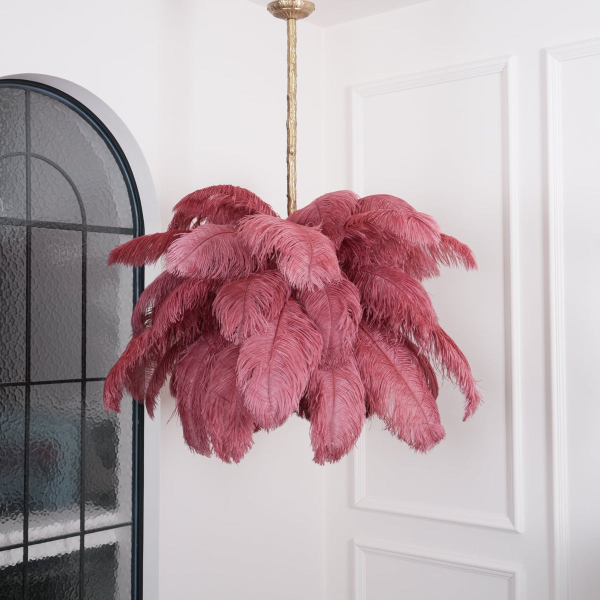 Kardenina Feather Chandelier-Moonnatur