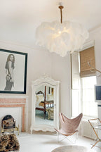Kardenina Feather Chandelier-Moonnatur