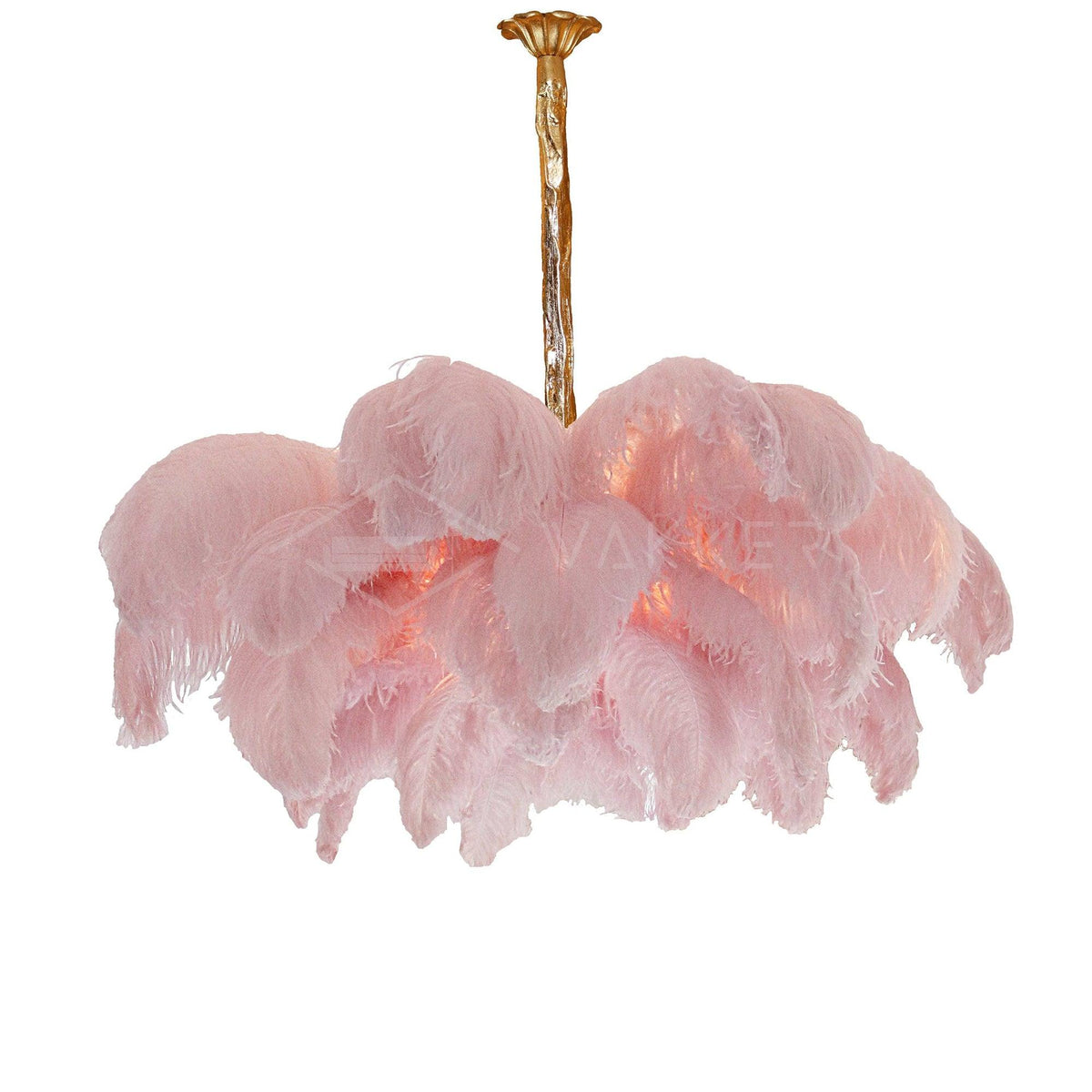 Kardenina Feather Chandelier-Moonnatur