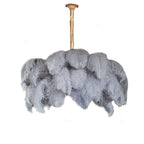 Kardenina Feather Chandelier-Moonnatur