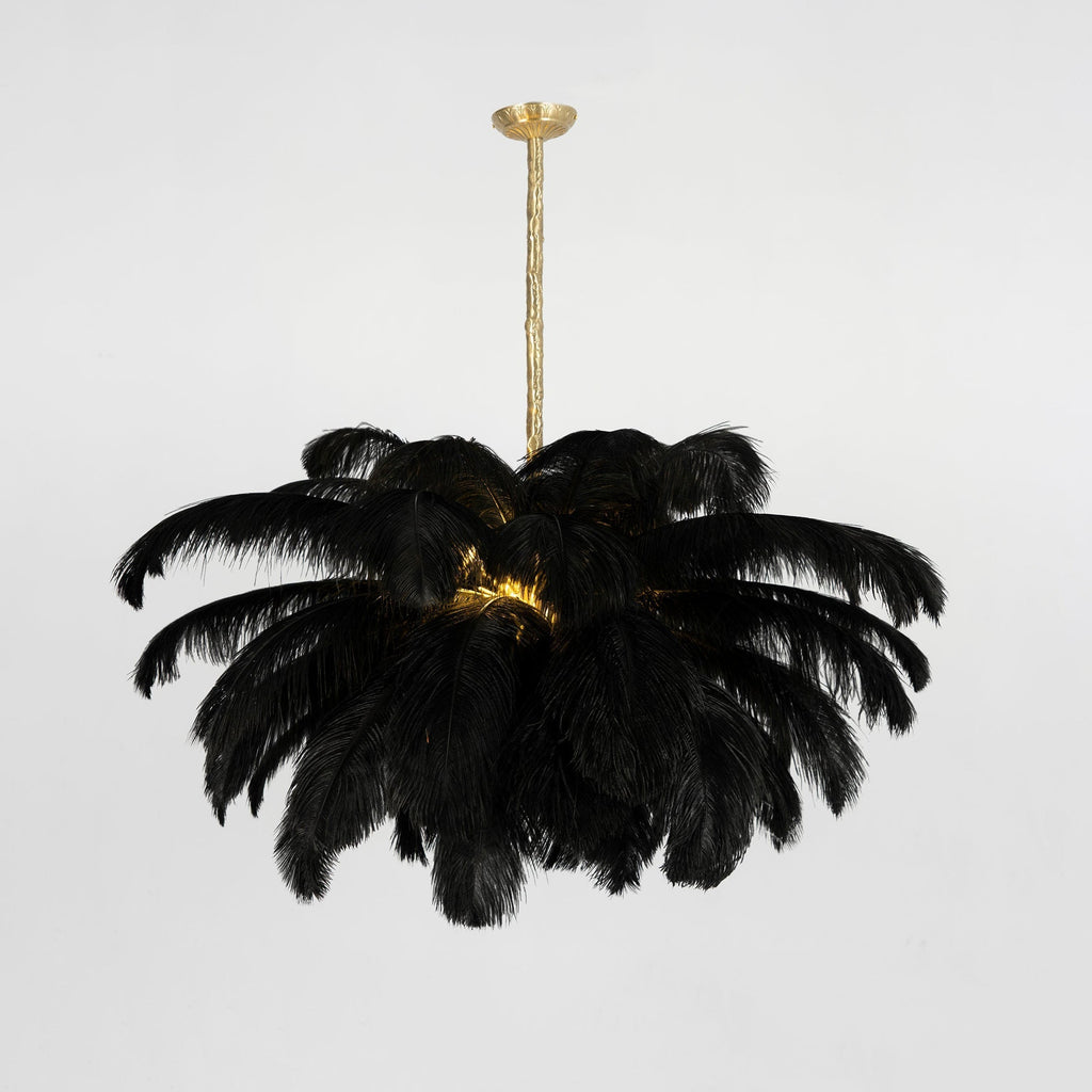 Kardenina Feather Chandelier-Moonnatur