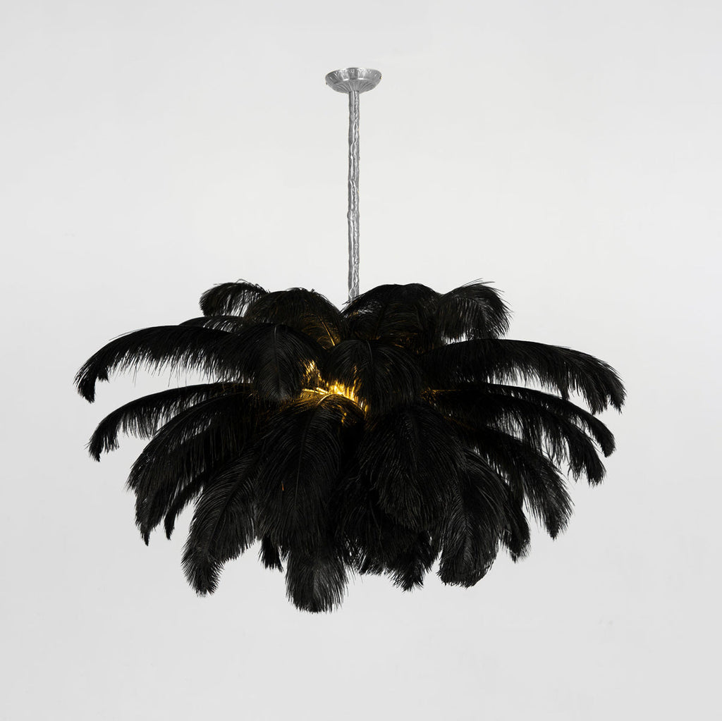 Kardenina Feather Chandelier-Moonnatur