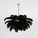 Kardenina Feather Chandelier-Moonnatur