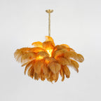 Kardenina Feather Chandelier-Moonnatur