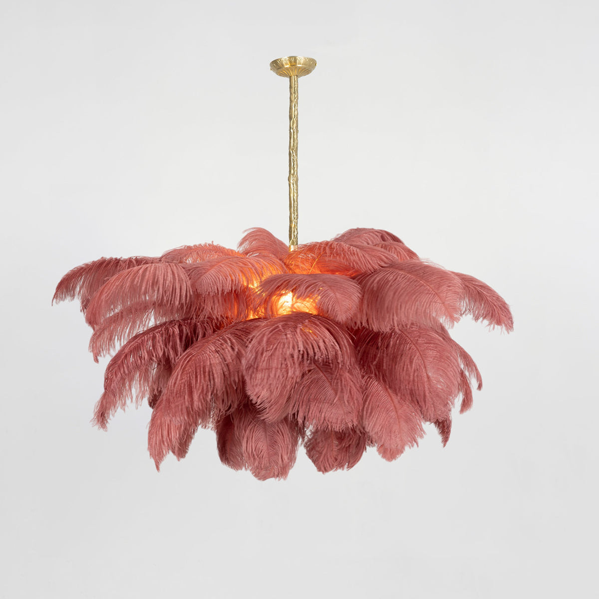 Kardenina Feather Chandelier-Moonnatur