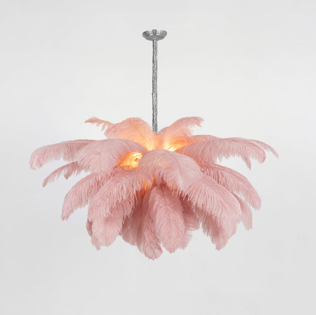 Kardenina Feather Chandelier-Moonnatur