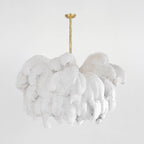 Kardenina Feather Chandelier-Moonnatur