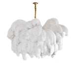 Kardenina Feather Chandelier-Moonnatur