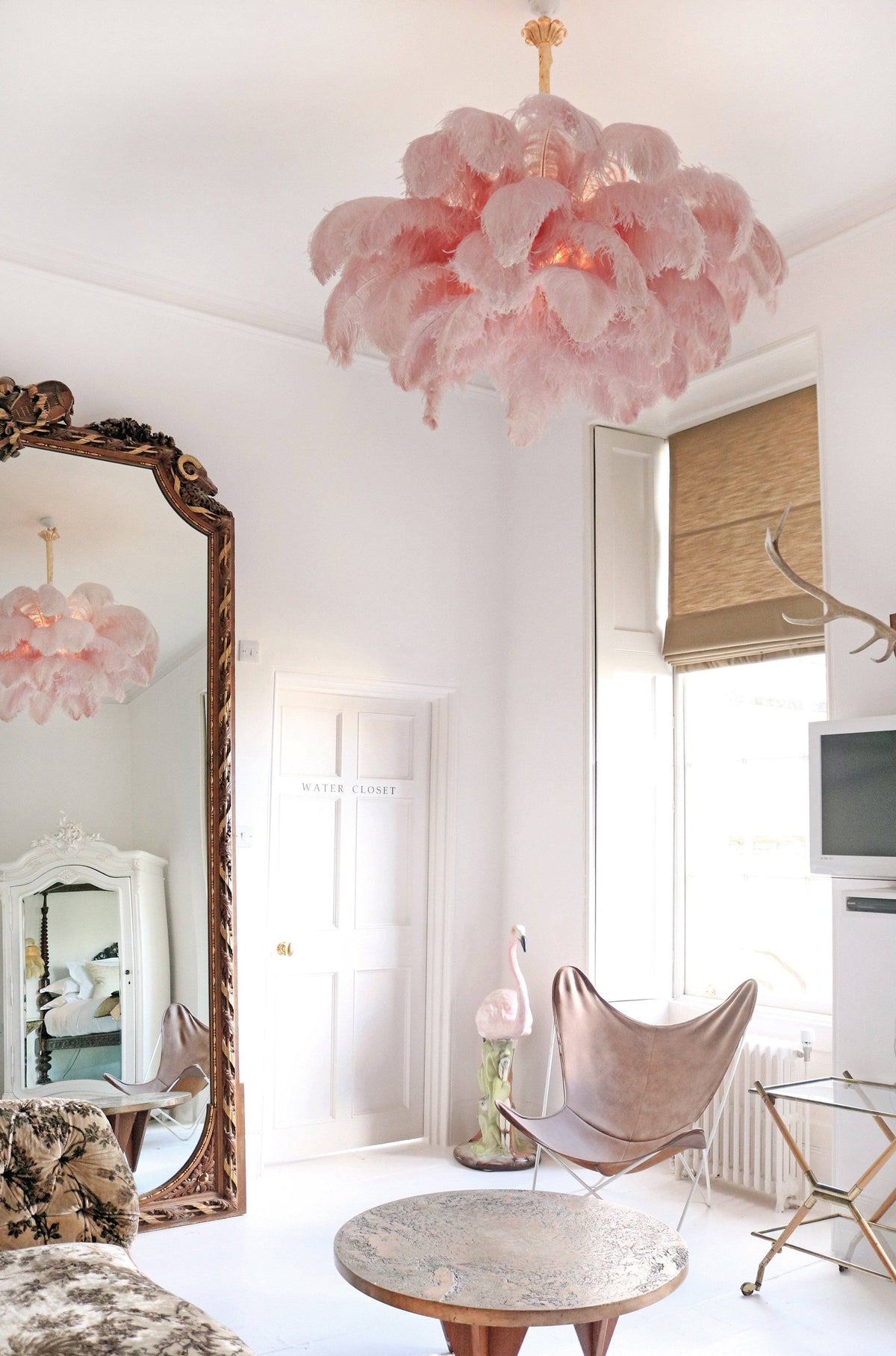 Kardenina Feather Chandelier-Moonnatur