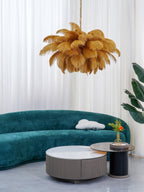 Kardenina Feather Chandelier-Moonnatur