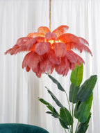Kardenina Feather Chandelier-Moonnatur