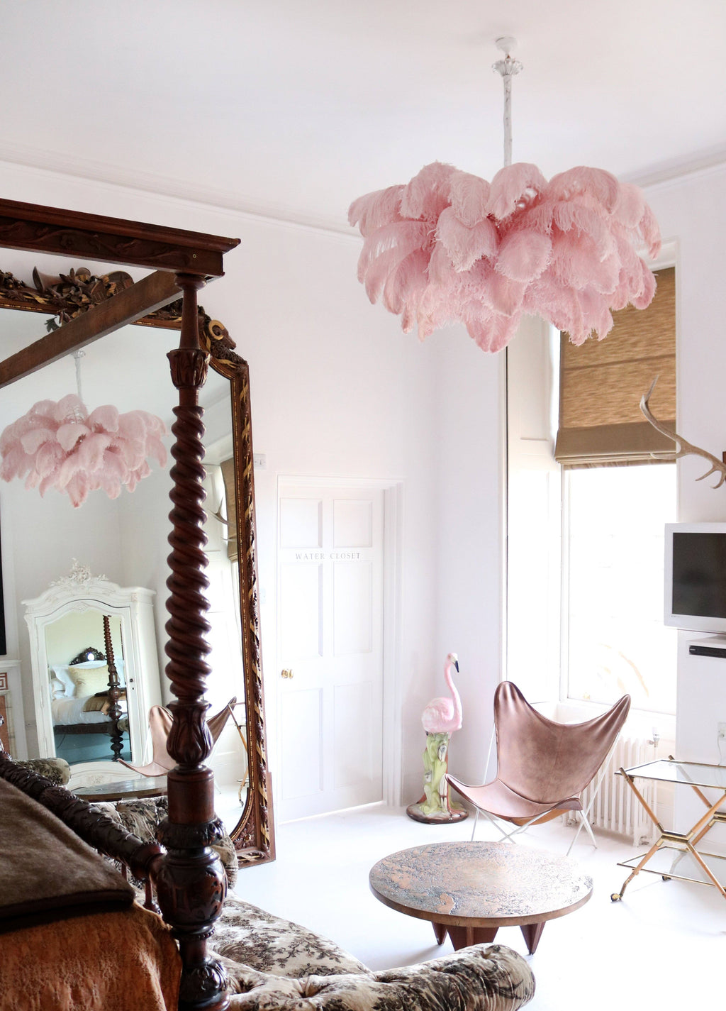 Kardenina Feather Chandelier-Moonnatur