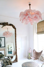 Kardenina Feather Chandelier-Moonnatur