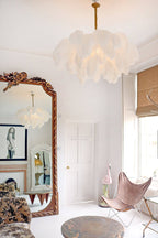 Kardenina Feather Chandelier-Moonnatur
