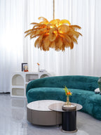 Kardenina Feather Chandelier-Moonnatur