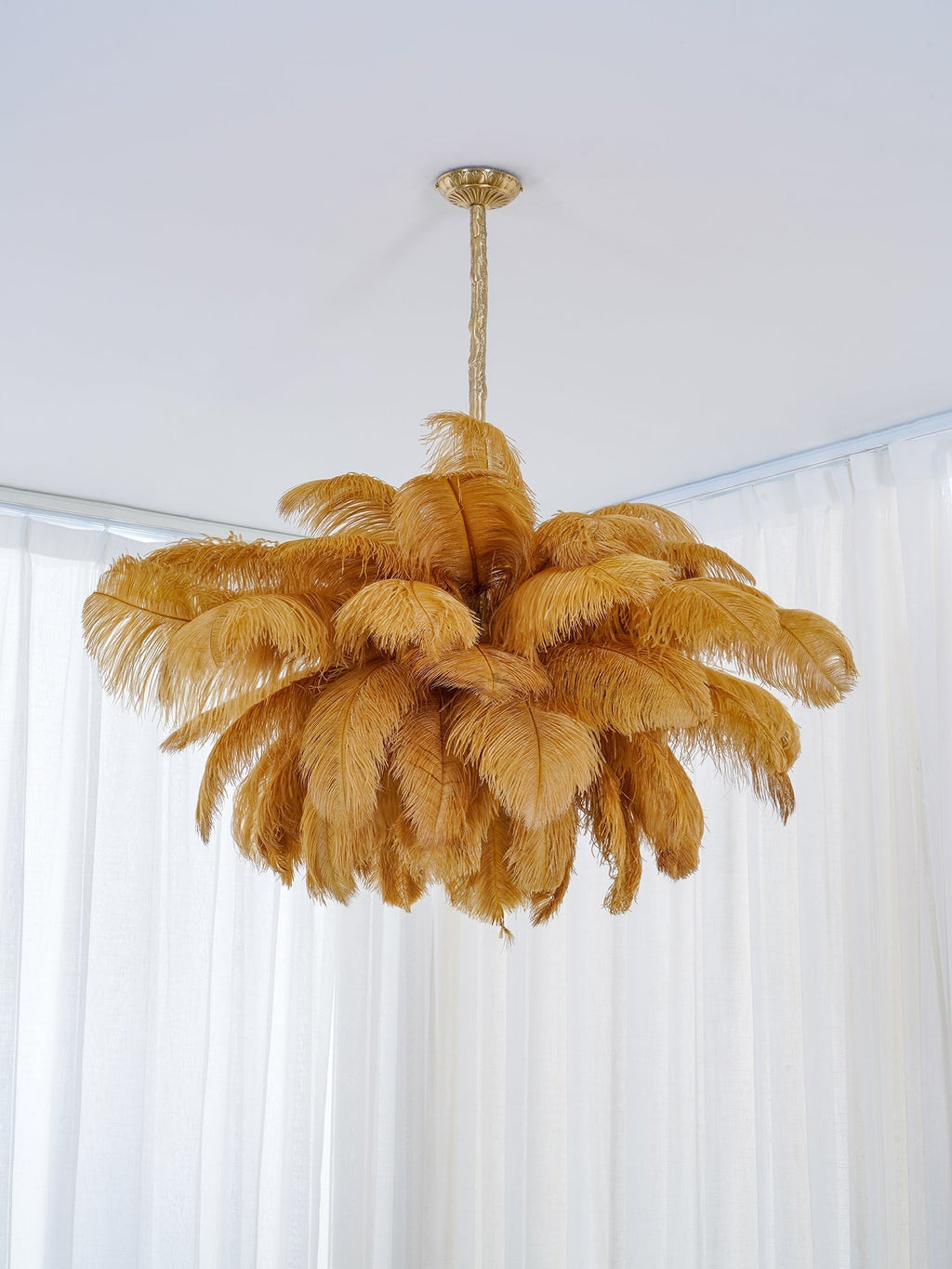 Kardenina Feather Chandelier-Moonnatur