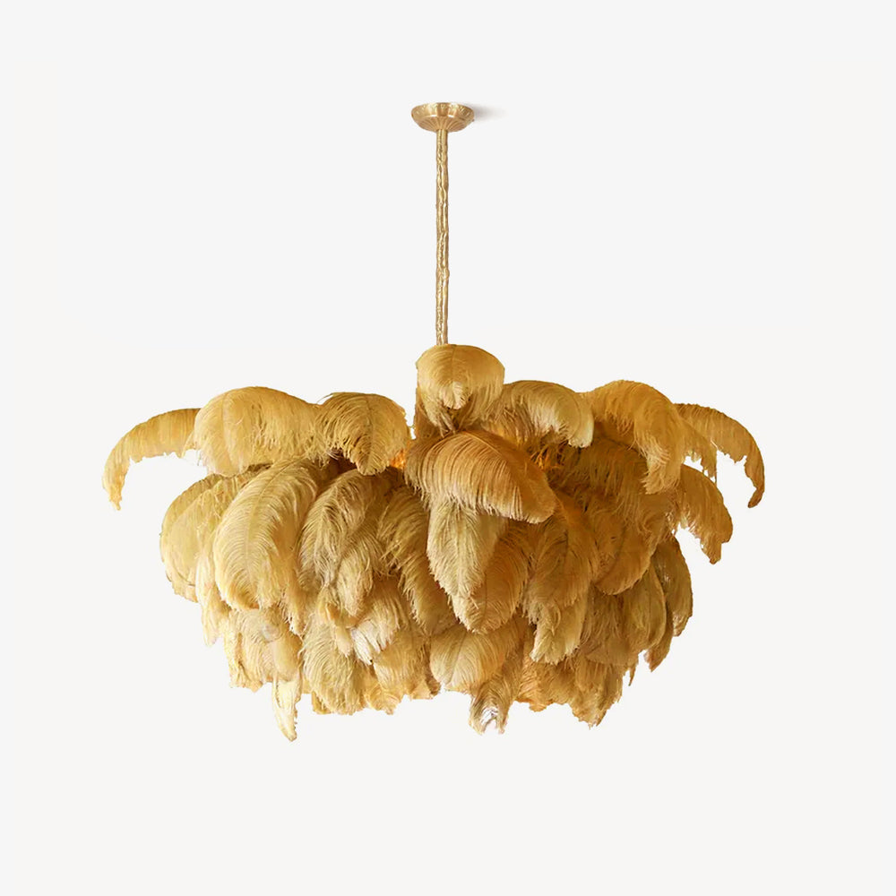 Kardenina Feather Chandelier-Moonnatur