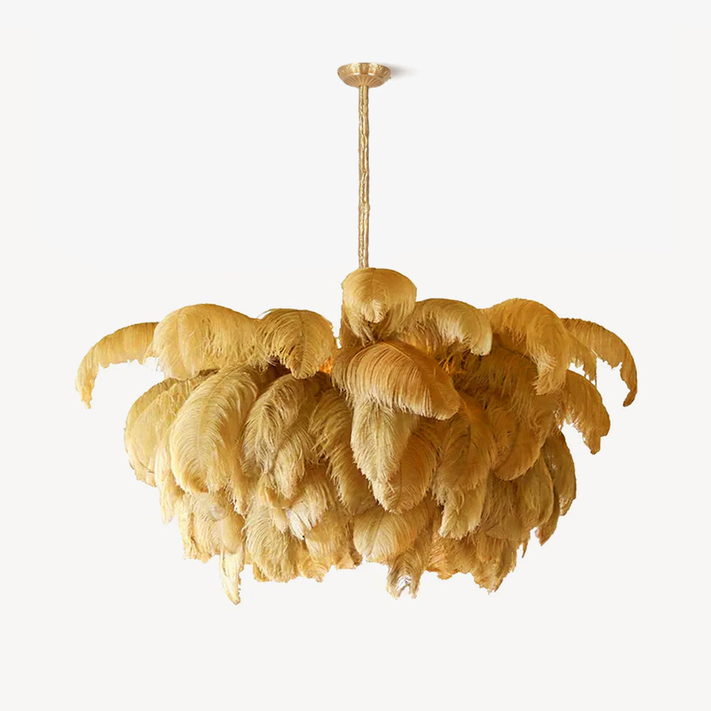 Kardenina Feather Chandelier-Moonnatur