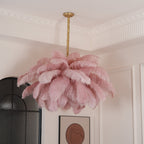 Kardenina Feather Chandelier-Moonnatur