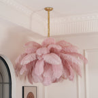 Kardenina Feather Chandelier-Moonnatur