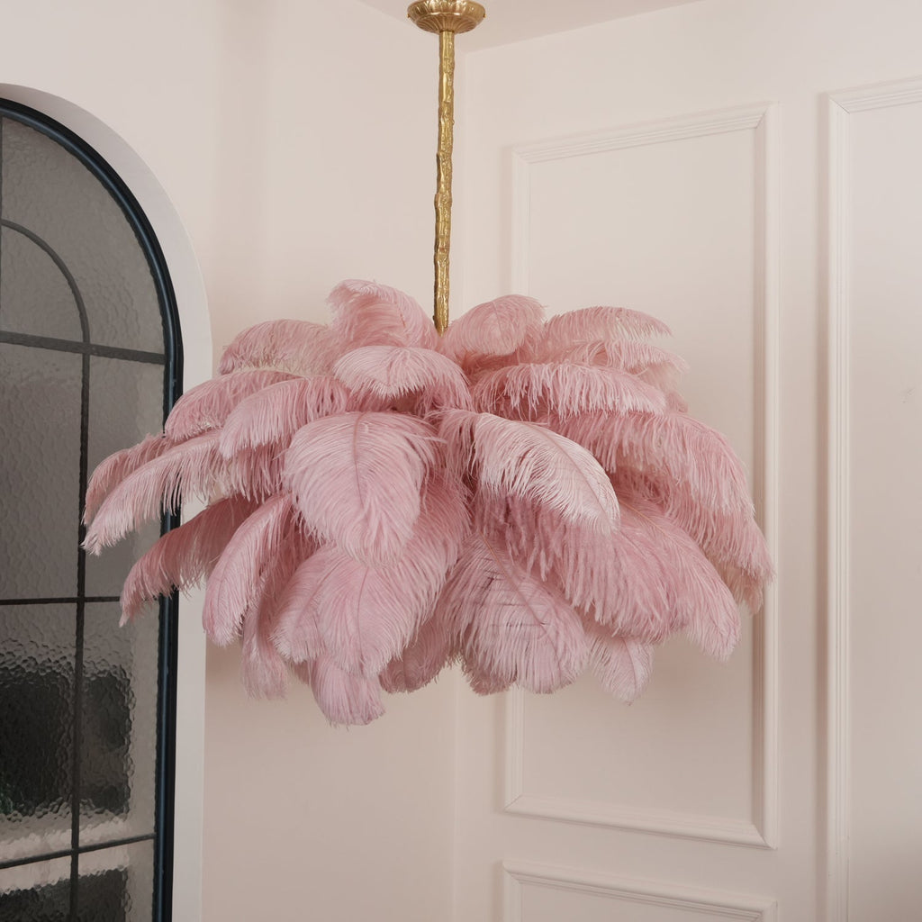 Kardenina Feather Chandelier-Moonnatur