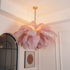 Kardenina Feather Chandelier-Moonnatur