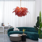 Kardenina Feather Chandelier-Moonnatur