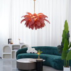 Kardenina Feather Chandelier-Moonnatur