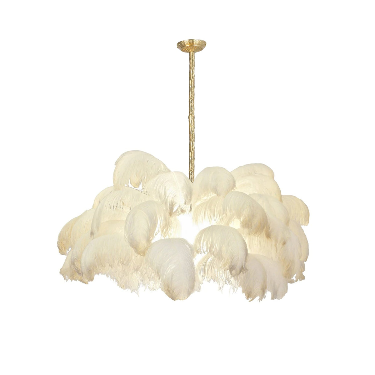 Kardenina Feather Chandelier-Moonnatur