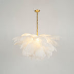 Kardenina Feather Chandelier-Moonnatur