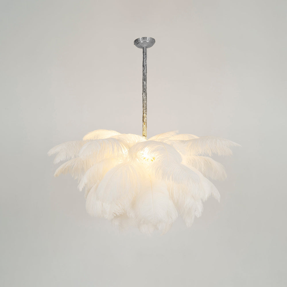 Kardenina Feather Chandelier-Moonnatur