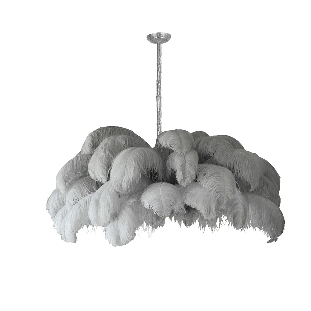 Kardenina Feather Chandelier-Moonnatur