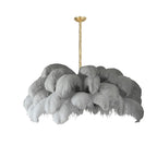 Kardenina Feather Chandelier-Moonnatur