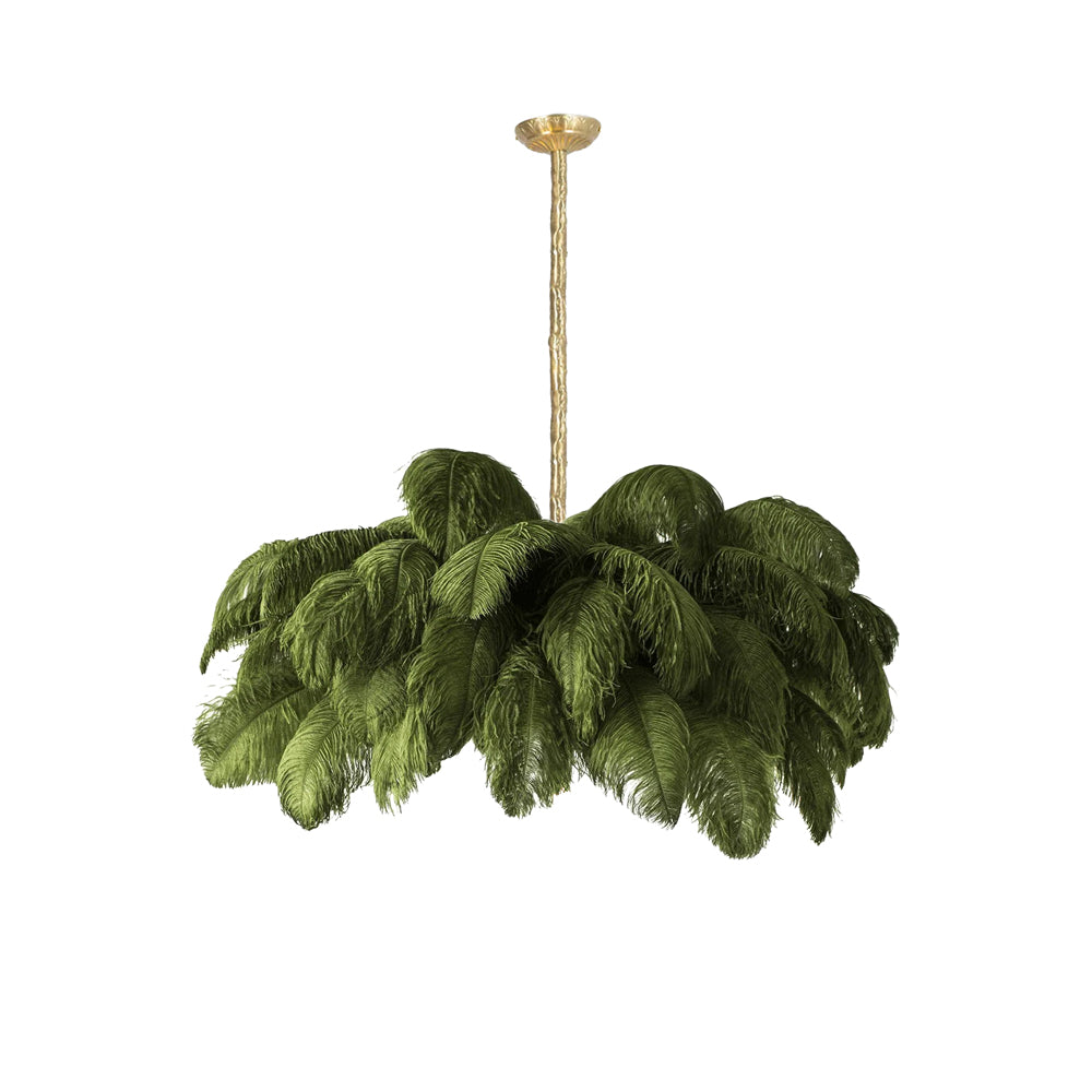 Kardenina Feather Chandelier-Moonnatur