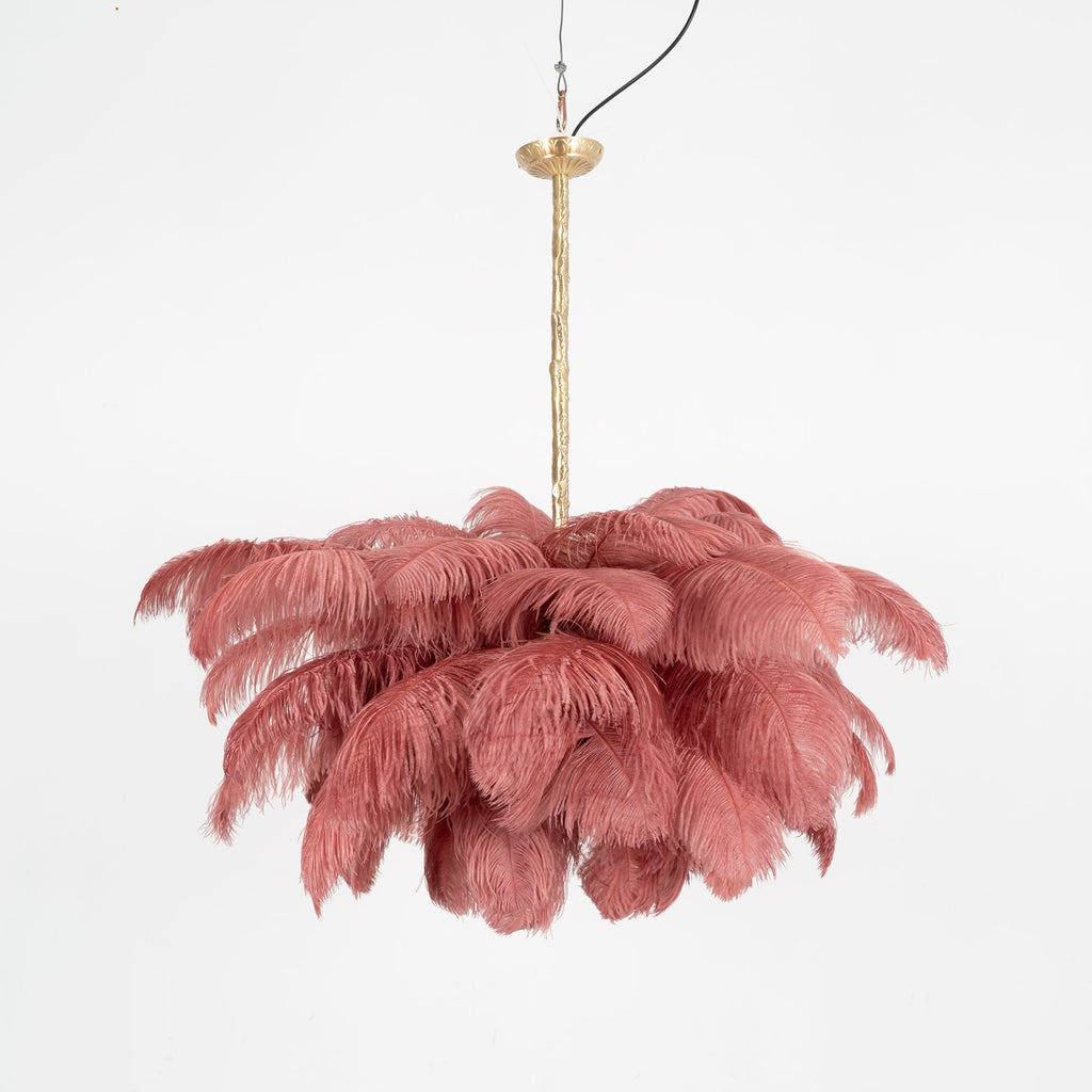 Kardenina Feather Chandelier-Moonnatur