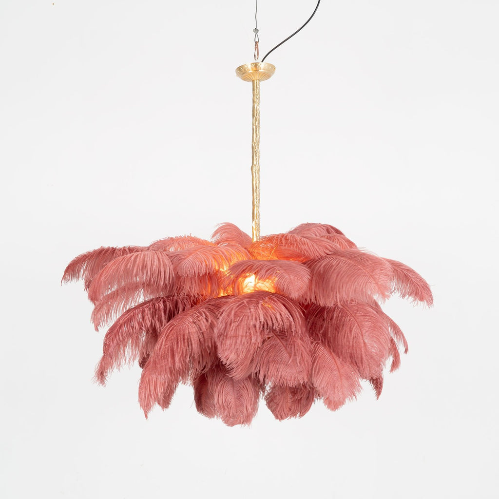 Kardenina Feather Chandelier-Moonnatur