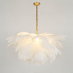 Kardenina Feather Chandelier-Moonnatur