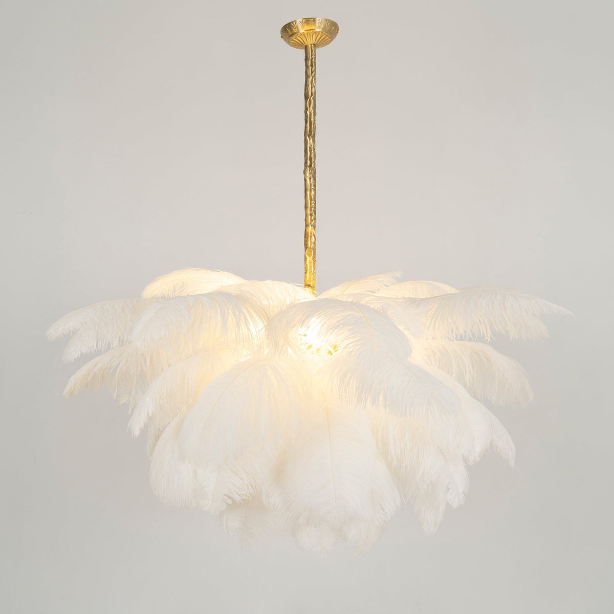 Kardenina Feather Chandelier-Moonnatur