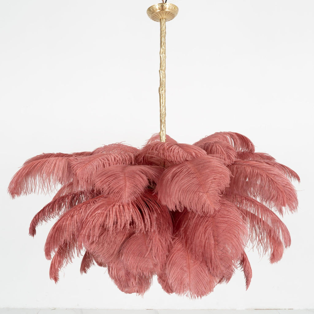 Kardenina Feather Chandelier-Moonnatur