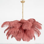 Kardenina Feather Chandelier-Moonnatur