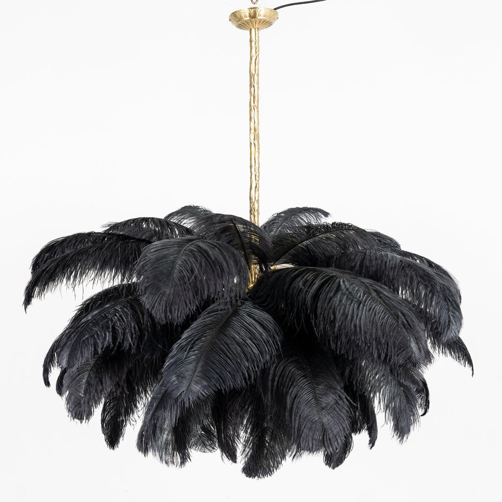 Kardenina Feather Chandelier-Moonnatur