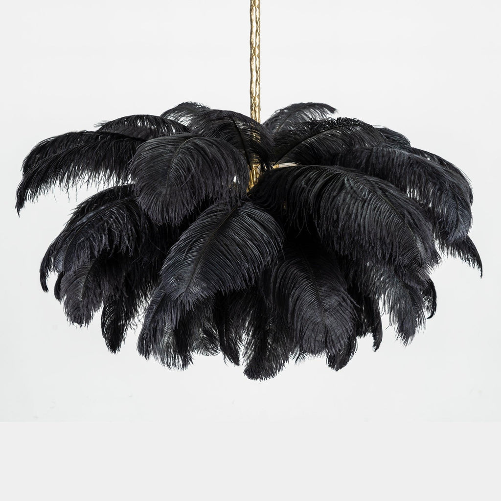 Kardenina Feather Chandelier-Moonnatur