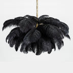 Kardenina Feather Chandelier-Moonnatur