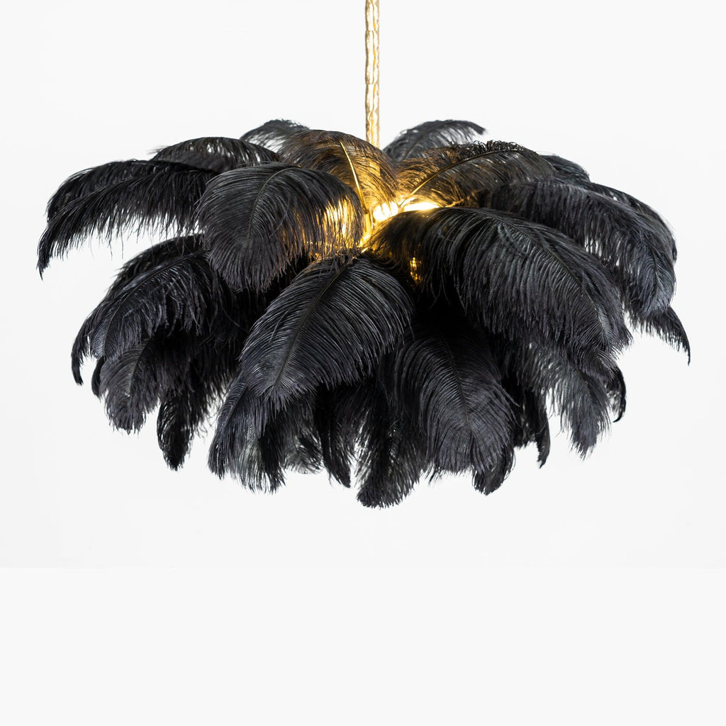 Kardenina Feather Chandelier-Moonnatur