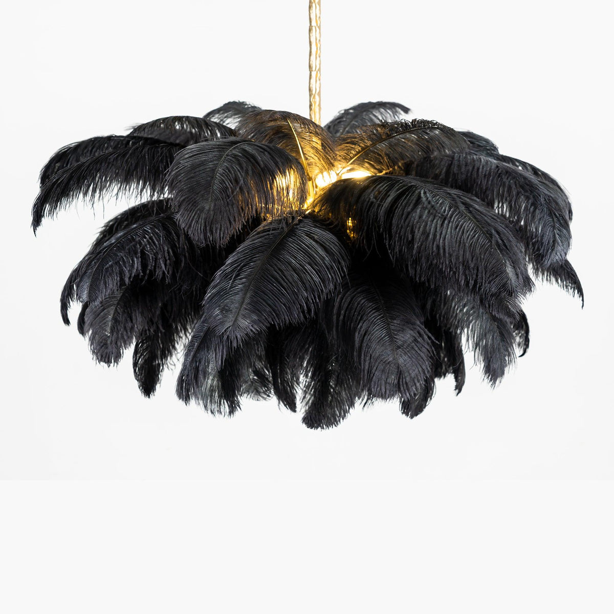 Kardenina Feather Chandelier-Moonnatur