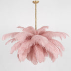 Kardenina Feather Chandelier-Moonnatur