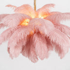 Kardenina Feather Chandelier-Moonnatur