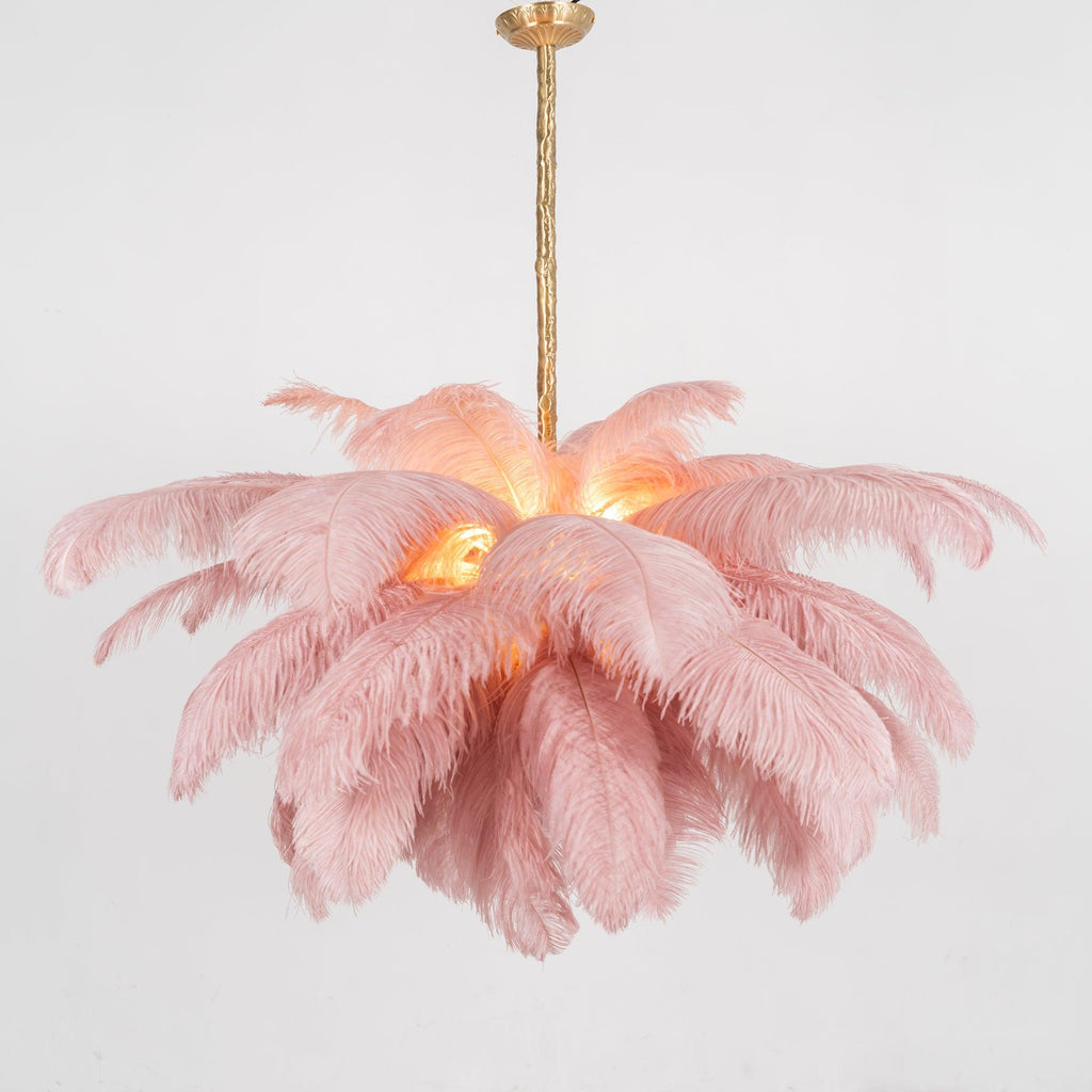 Kardenina Feather Chandelier-Moonnatur