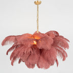 Kardenina Feather Chandelier-Moonnatur