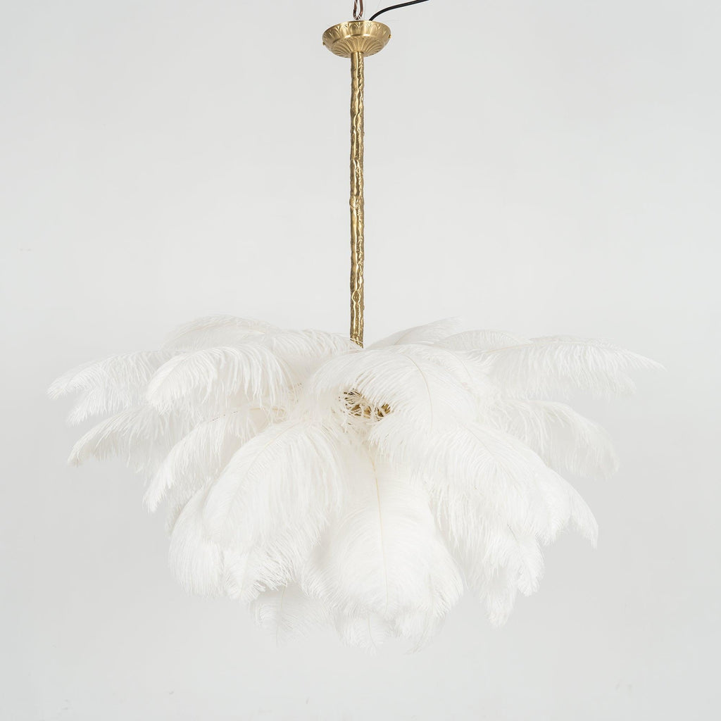 Kardenina Feather Chandelier-Moonnatur